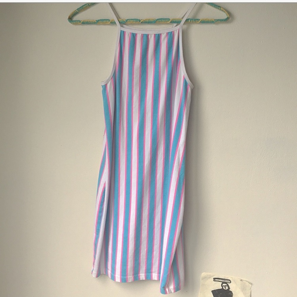 Rare American Apparel candy striped dress !
